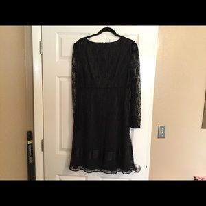 IMAN black lace dress